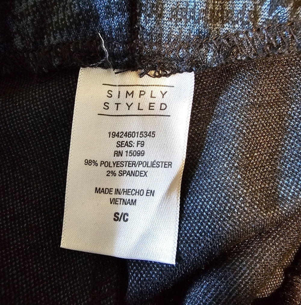 Simply Styled Women's Knit Jacquard Business Pants, Navy, Size Small - Picture 5 of 7